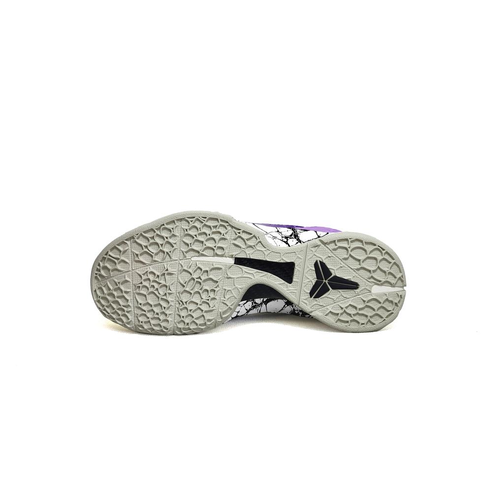 Nike Zoom Kobe 6 Basketball Shoes Men's Low Top White/Purple/Black FQ3546-100(Team344-)