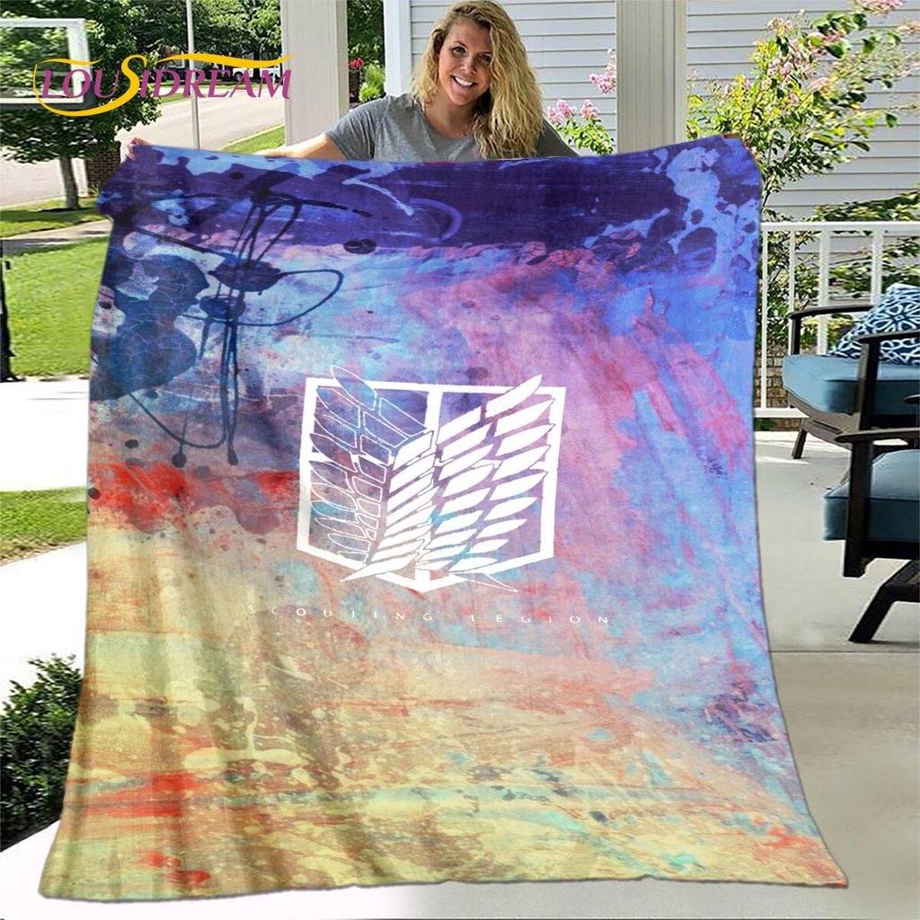 Одеяло с рисунком аниме «Убийца демонов», фланелевое одеяло, теплое детское одеяло из шерпа для гостиной, спальни, кровати