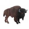 American Bison Figurine Textured Realistic Model Painted