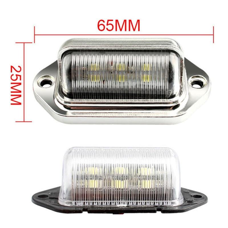 Автомобильный 6-светодиодный фонарь для номерного знака, грузовик, фургон, легковой автомобиль, прицеп, универсальный задний фонарь, боковой фонарь, фонарь для номерного знака LM