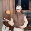 Женский укороченный жилет с хлопковым наполнителем, воротник-стойка, осень-зима, новый, теплый, модный, с завышенной талией, американский жилет, куртка-хлеб