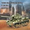 604PCS T-34-85 Tank WW Military Series Building Blocks Small Particle Boy Educational Toys Childrens Birthday Toy Gift 4514