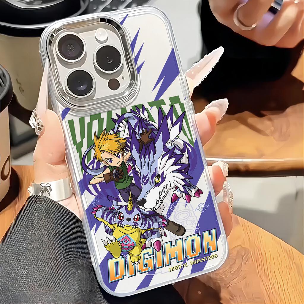 D-Digimon Agumon Phone Case For iPhone 17 16e 16 15 14 13 12 11 mini Pro Max X XR XSMAX 8 7 Air Plus Transparent Soft Cover