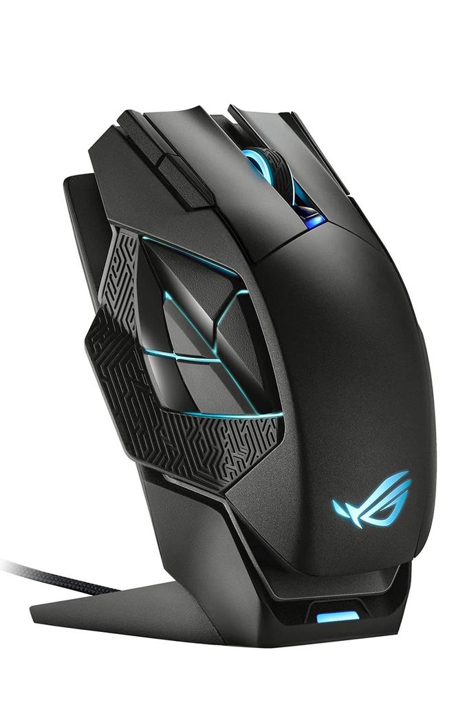 ASUSTek ROG Spatha X MMO Wireless Gaming Mouse, 19,000dpi, 12 Programmable Buttons, Dual-Mode Connection, 67 Hours Battery Life, ROG Microswitch, RGB