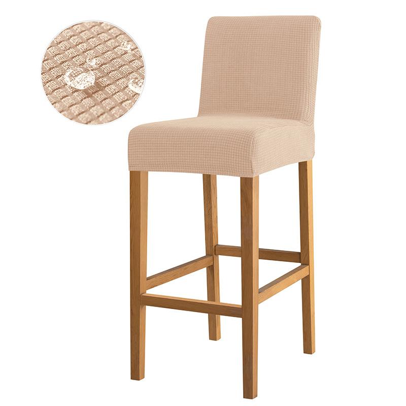 Водонепроницаемый чехол на барный стул, эластичные чехлы на стулья с короткой спинкой, съемные моющиеся, против царапин, против грязи, защита для сидений для домашнего декора