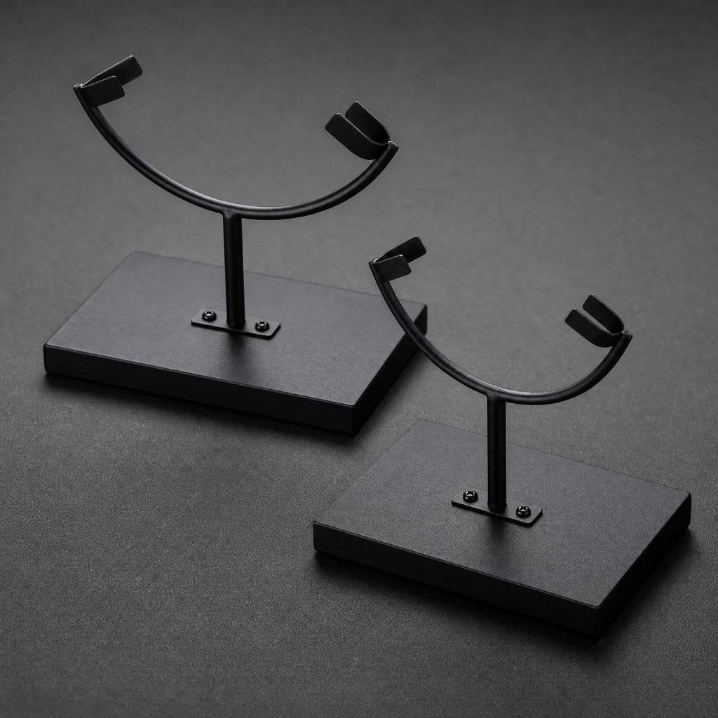 Metal Mineral and Crystal Display Stand Stable for Shelves