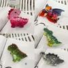 Acrylic Hair Claw Clips Funny Dinosaurs Hair Catch Barrette Large Hair Clips