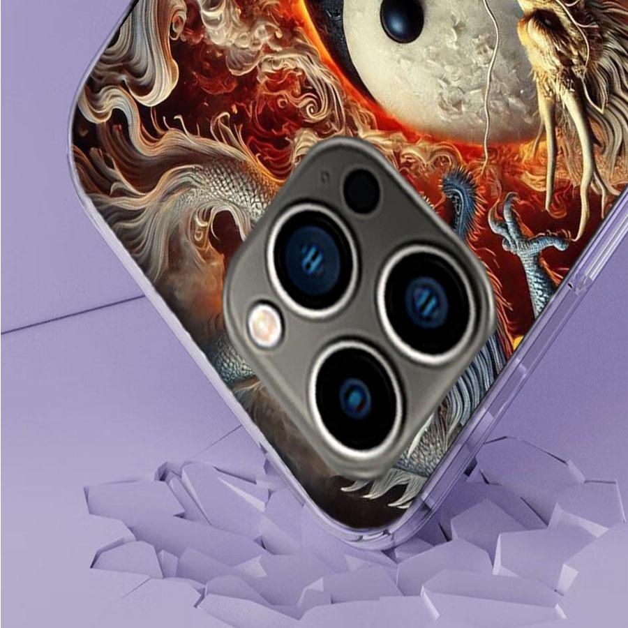 Баланс Стихий Вечный Инь-Ян Чехол для Телефона Для Iphone 17 Air 15 Pro 14 Plus 16 Pro Max 12 13 Mini 11 16E X XS Чехол Вырез