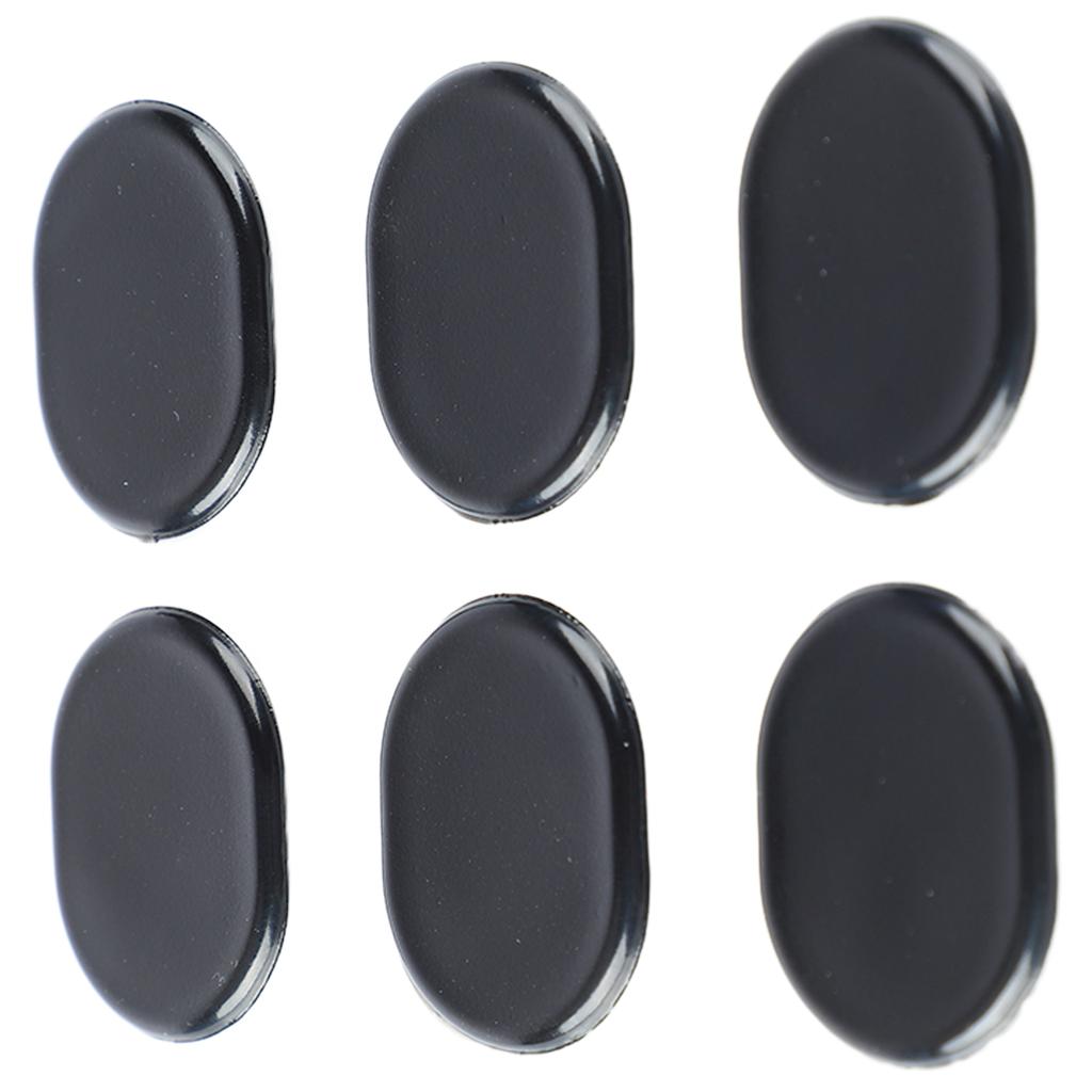 6 шт. Силиконовые мягкие гелевые подушечки для демпфера барабана, уменьшающие объем, глушители барабана для домашней практики, черные