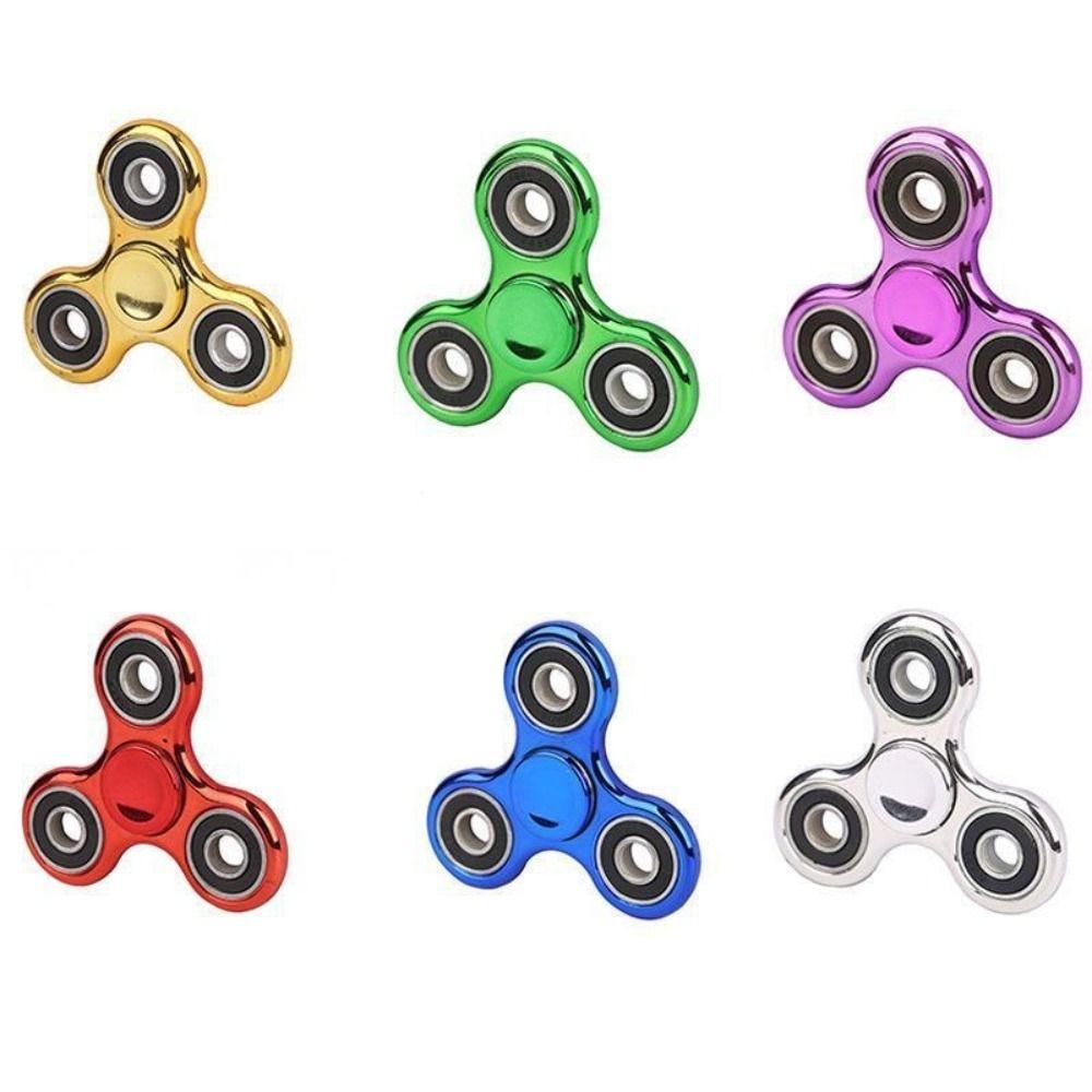 4 Bearings Hand Spinner Plating Fingertip Decompression Toy Fingertip Gyroscope Adult