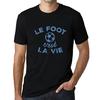 Men T-Shirt Graphic Tee Vintage Printed The Foot C'est La Vie