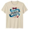 Happy Fathers Day TShirt Bow Tie Dad Tee Funny Gift