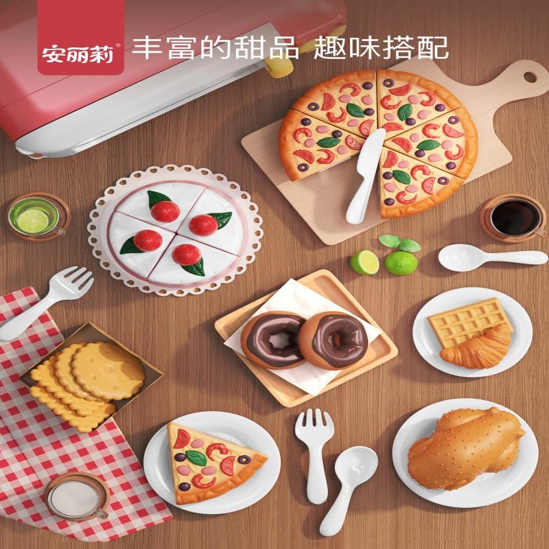 Children's Play Kitchen Toy Suit Simulation Kitchenware Microwave Oven Cooking Oven Birthday Gift For Girls