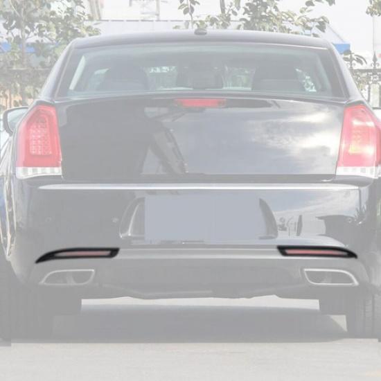 Car Rear Fog Light Lamp Cover Trim For Chrysler 300 2015- Accessories Carbon