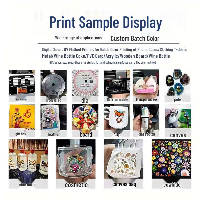 Xiyuedong UV Flatbed Printer for Multi-Material Direct Printing CN plug (adapter included)