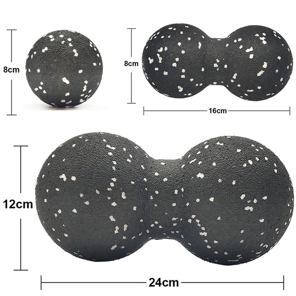 Набор массажных мячей из EPP, мяч для лакросса, легкий легкий мяч для спины, шеи, ног, глубокая ткань, миофасциальный релиз