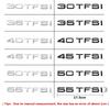 3D ABS 30 35 40 45 50 55TFSI Logo Badge Car Letters Trunk Emblem Stickers For  Audi Q3 Q5 Q7  A5 A6 A7 A8 A1 A2 A3 A4 Accessories
