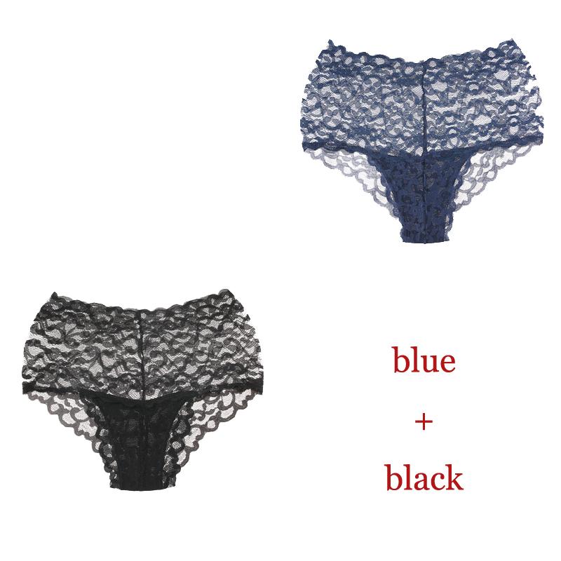 CINOON 2 шт./лот Новые трусики Женское кружевное нижнее белье Сексуальные трусы с высокой посадкой Вышивка Стринги Нижнее белье Однотонное Прозрачное Женское белье