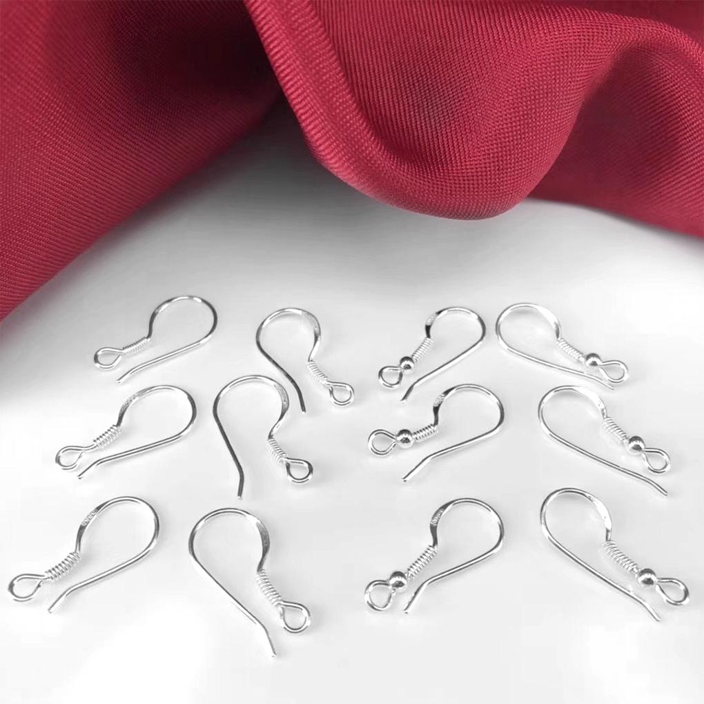 1 пара женских серебряных крючков для серег, модная бижутерия для ушей, фурнитура для изготовления, крючки, аксессуар для дома, профессиональный