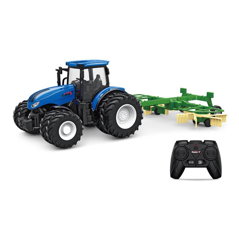 Alloy Remote Control Farmer Tractor Simulation Engineering Vehicle Electric Toy Farm Transport Vehicle 2.4G Remote Contro Vehicl