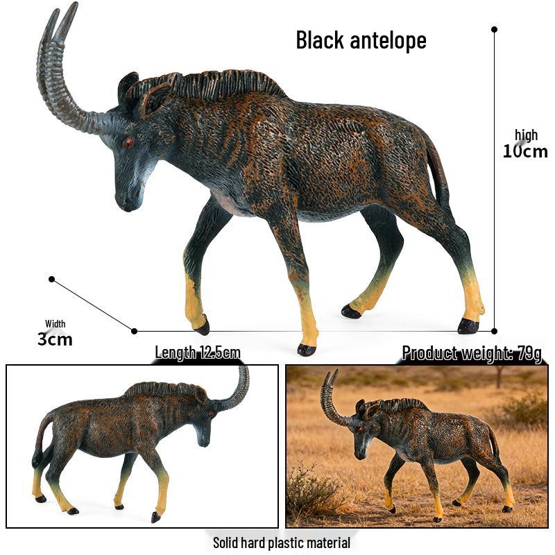 Cognitive Animal Model Toy: Dairy Cow, Buffalo, Yellow Cattle, Rhinoceros, Simmental Bull