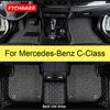 FTCHAAER автомобильные коврики для Mercedes-Benz C-Class W204 W205 C180 C200 C250 C300 C350 C400, аксессуары для авто ног