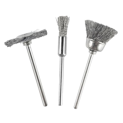 JINTONG Dremel Rotary Tool Brushes, 3 Types: Wire Brushes, Steel Brushes, Wire Wheel Brushes, Polishing Brushes, Grinding Brushes, Bristle Polishing B
