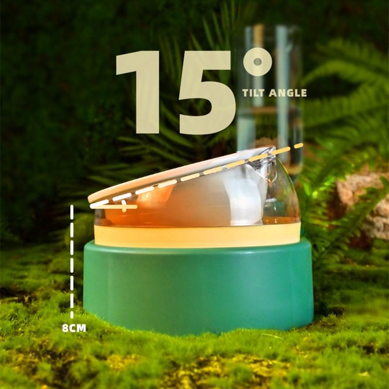 Эргономичная керамическая миска для кошек с автоматическим дозатором воды — защищает шею кошки