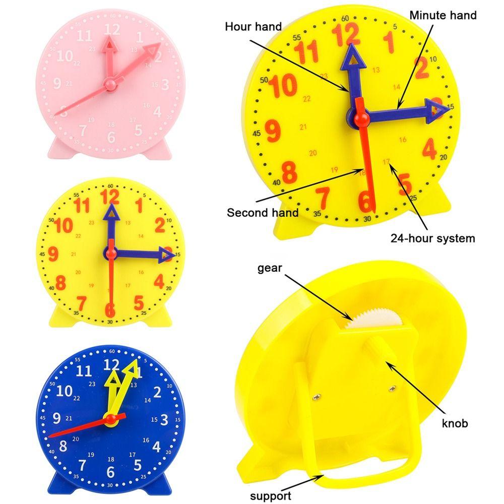 10cm Hour Minute Second Cognition Early Education Montessori Clocks Model  Preschool Teaching Aids