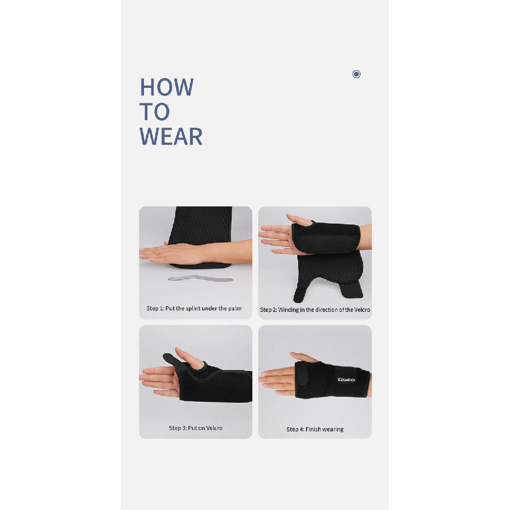 COPOZZ Adjustable Ski Strokes Wrist Gear Hand Protection Roller Palm Pads Protector Snowboard Skating Guard Men Women Child