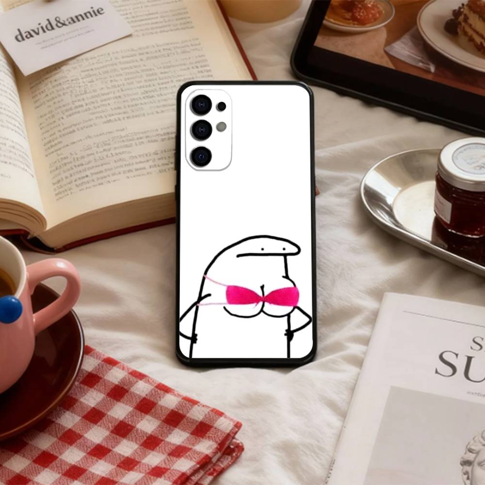 F-Flork M-Мем Чехол для телефона для Samsung S 25,24,23,22,30,21,10,9,Ultra,Plus,Lite,FE,4,5 G Мягкий черный чехол
