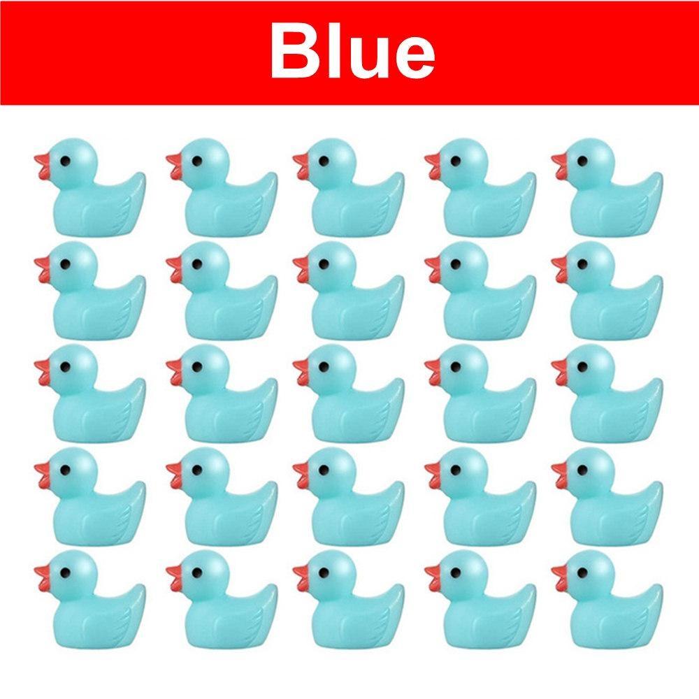 100/50/25/5 шт. милые смоляные мини-уточки, миниатюрная ферма, искусственные фигурки животных, украшение, крошечная утка для дома, сказочный сад, микропейзаж, декор в горшках