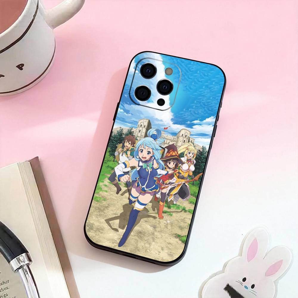 K-Kono Subarashii Sekai ni Shukufuku wo Чехол для телефона Силиконовый Мягкий Для IPhone 17,16,15,14,13,12,11,XS,Plus Pro Max