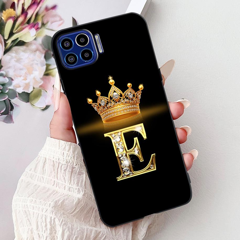 Чехол для Motorola One 5G Популярные буквы Цветочная корона Мягкий силикон Ударопрочный ТПУ Чехол для пары Для телефона Moto One 5G 2020