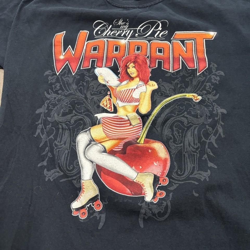 NEW WARRANT Band Cherry Pie Shirt Black Unisex S-5XL E1867