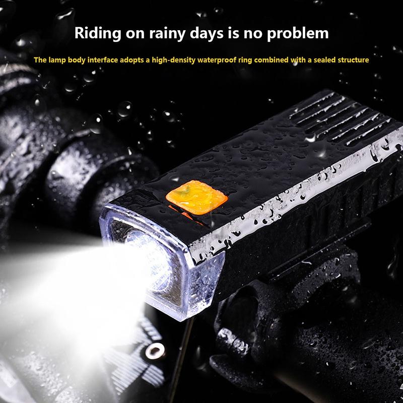 Яркий светодиодный передний фонарь для велосипеда с USB-перезаряжаемым креплением для горного велосипеда, велосипедный фонарь, фонарик для велосипедного скутера