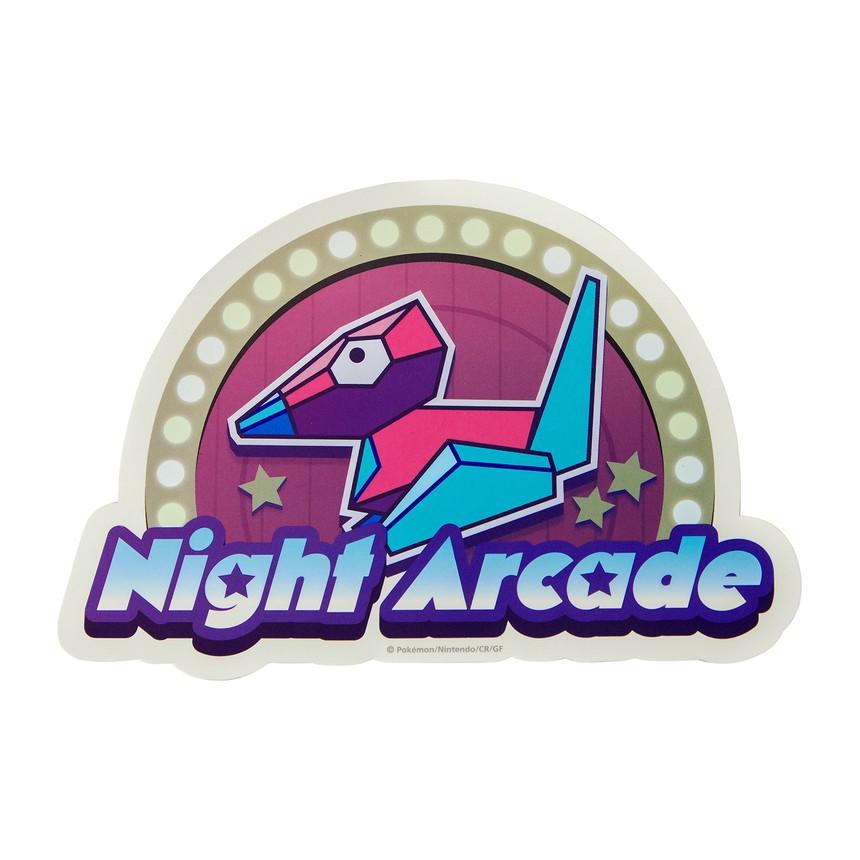 [Pokemon] Pokemon Center Poster & Sticker Set Night Arcade