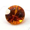 Natural Orange Sapphire Loose Gemstone 8.00 ct Round Shape September Birthstone for Gem Collections