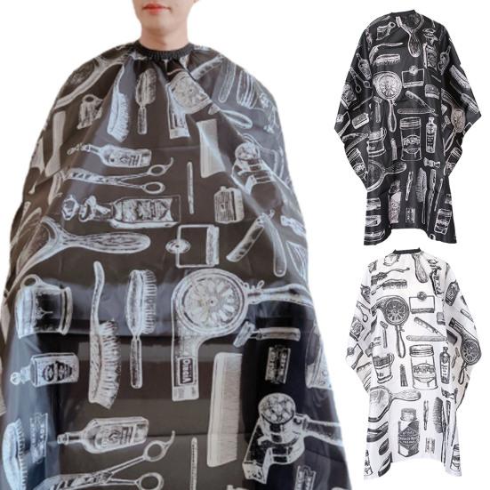 Salon Barber Cape Vintage Breathable Non-Sticky Cape Hair Fabric Professional Dustproof Anti-stick Hair Cutting Salon