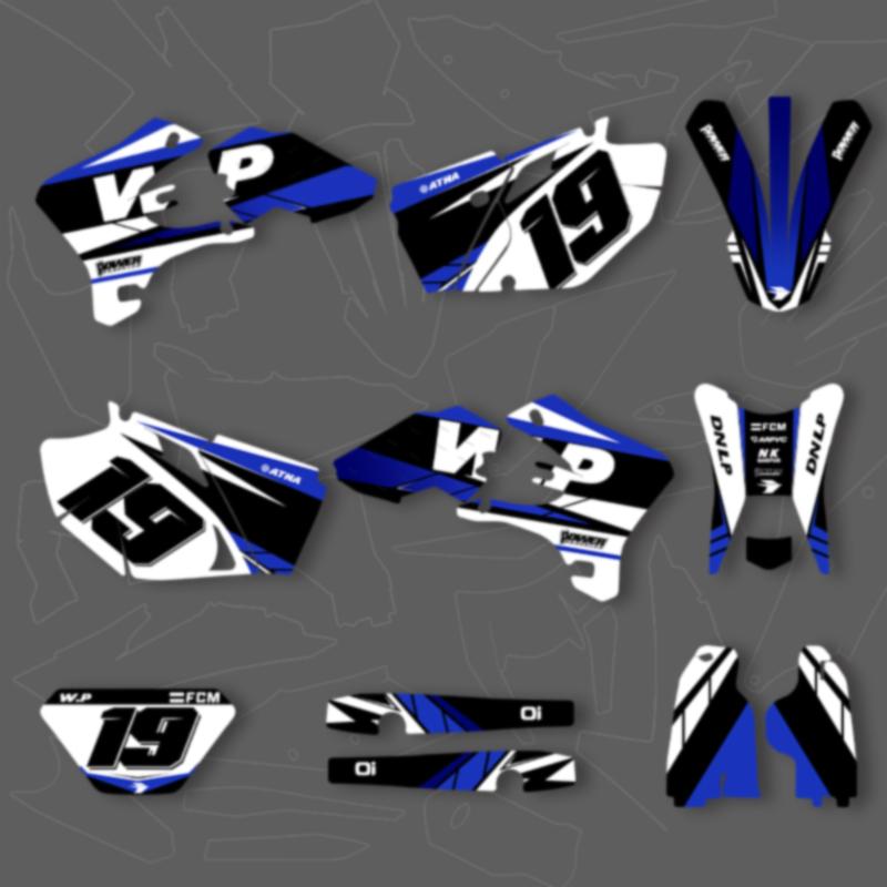DSMTECH For YAMAHA WRF250 WRF450 2003 2004 2005 2006 Motorcycle Graphics Decals Stickers Kits for WRF 250 450 2003-06 006
