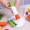 Versatile Manual Vegetable Chopper - Perfect for Cucumbers, Carrots & More - Durable ABS Kitchen Gadget