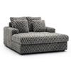 Fotel Wypoczynkowy Sofa Kobel Szary Pluszowy Nowoczesny