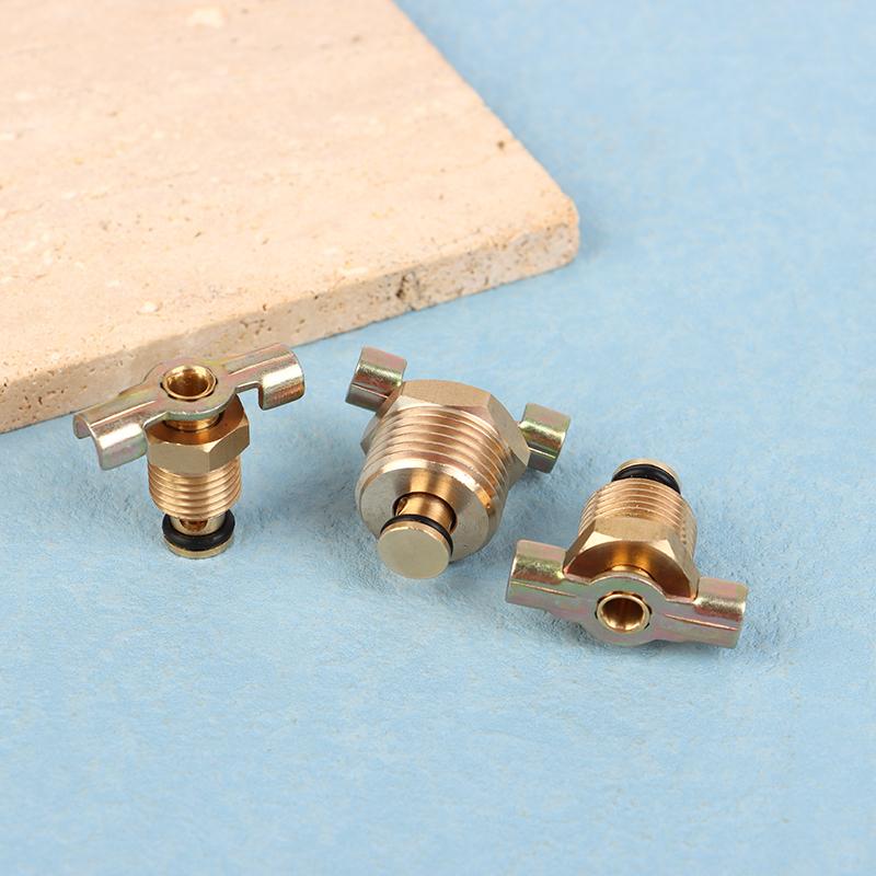 1 шт. 1/4" 3/8" 1/2'' Сливной кран из цельной латуни Порты фитингов для воздушного бака компрессора Водоотливной кран Запасная часть