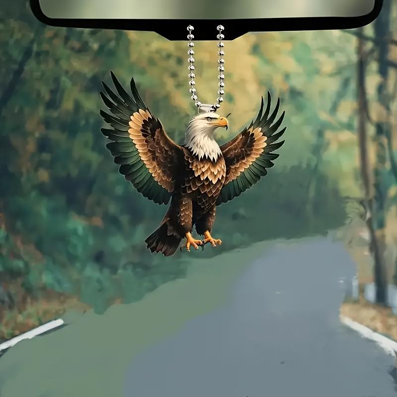 Eagle of Struggle 2D Белый Орел Плоский Акриловый Автомобильный Подвесной Украшение Дома Подвесной Украшение Сумки и Брелока, Автозапчасти Eagle