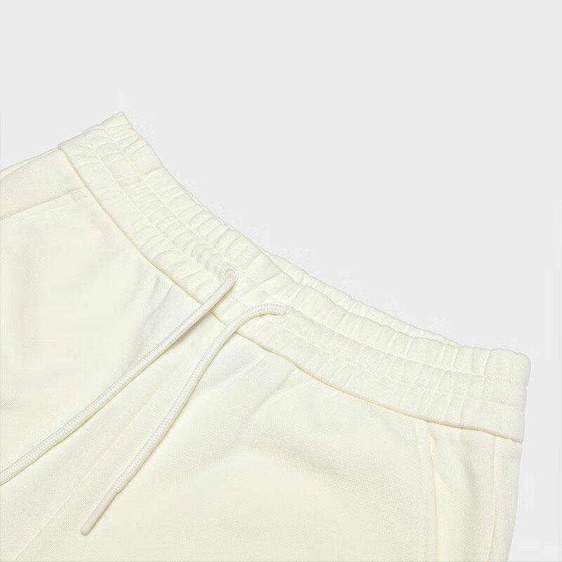 Fila Спортивные вязаные брюки с манжетами и эластичным поясом с принтом логотипа для женщин, молочно-белые F51W339699F-IV