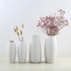 Nordic White Ceramic Vasein Embryo Simple Dry Flower Inserts Modern Home Bogu Shelf Decoration