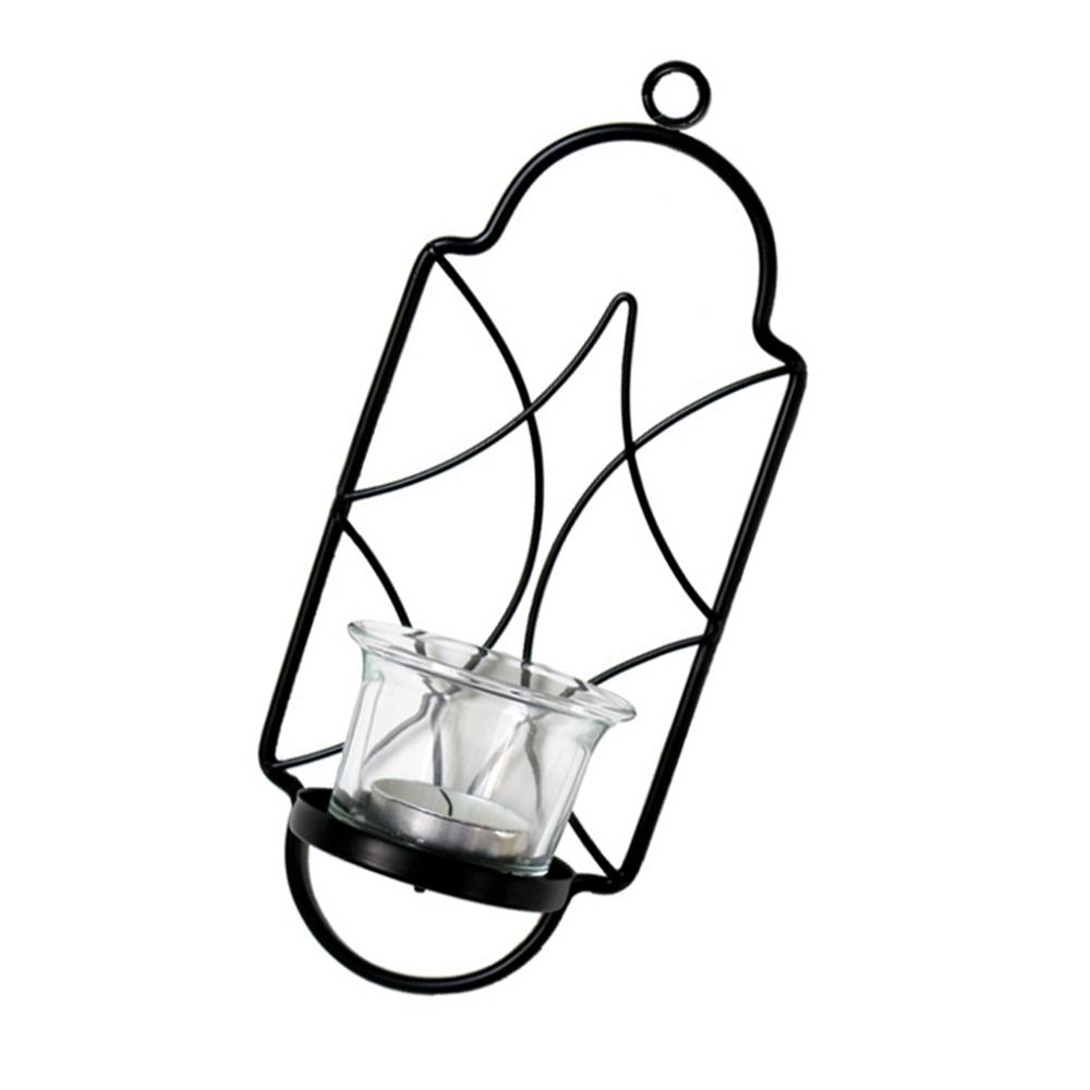 Vintage Wall Mount Candle Stand Wrought Iron Wall Tealight Holder Home