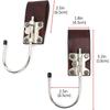 Leather hooks, stainless steel hooks for waist tools, portable, hooks for electrician and carpenter waist belts