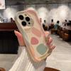 Стиль Ins Мультяшный Рисунок Чехол для Телефона IPhone 17 16 15 14 Plus Pro Max Полное Покрытие Мягкий Силикон Ударопрочный