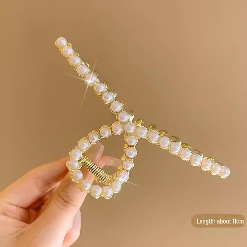 Высококачественная женская заколка для волос в форме акулы со стразами — большая, стильная и модная шпилька